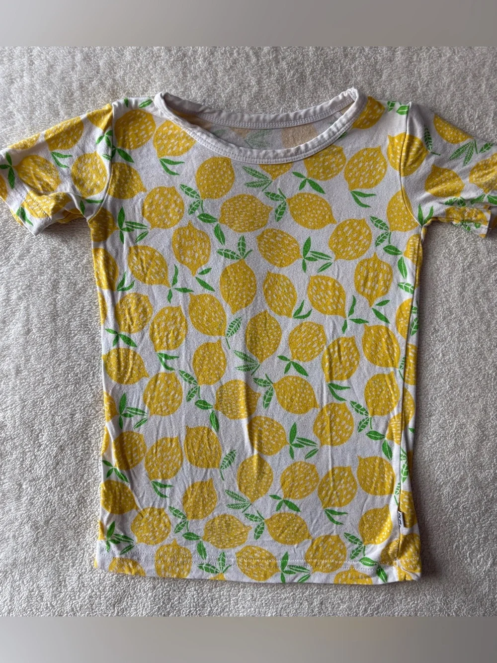 Little Sleepies Lemon Print Pajama Top, size 2T